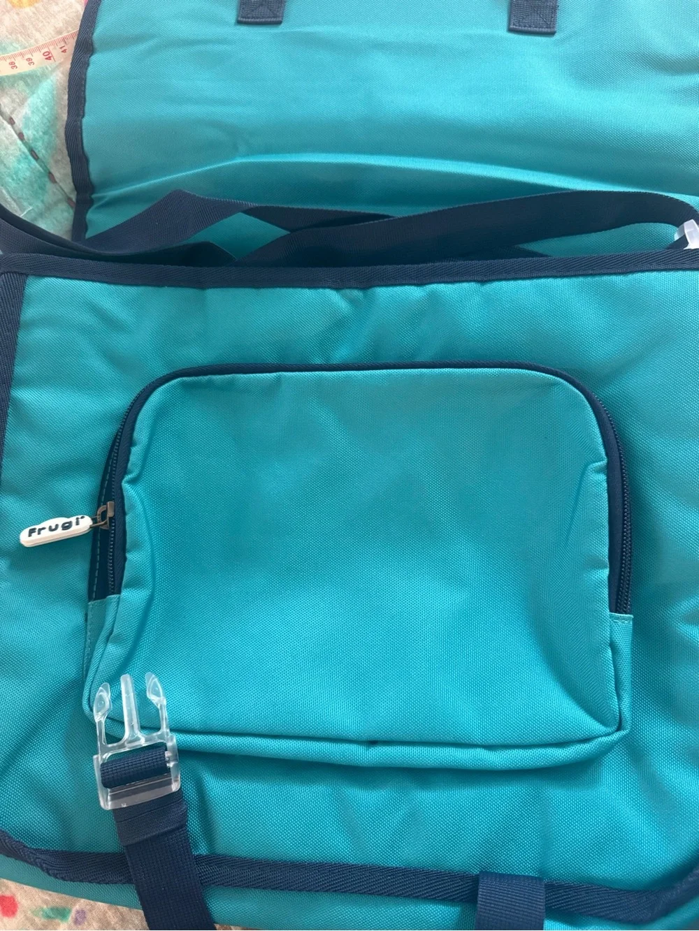 Frugi Kids Teal Rainbow & Stars School Satchel